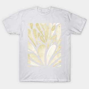 Watercolor artistic drops - yellow T-Shirt